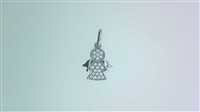 Pendente Sommer Donna Sacro in Oro bianco Zirconia PD_ANGEL - PD_ANGEL